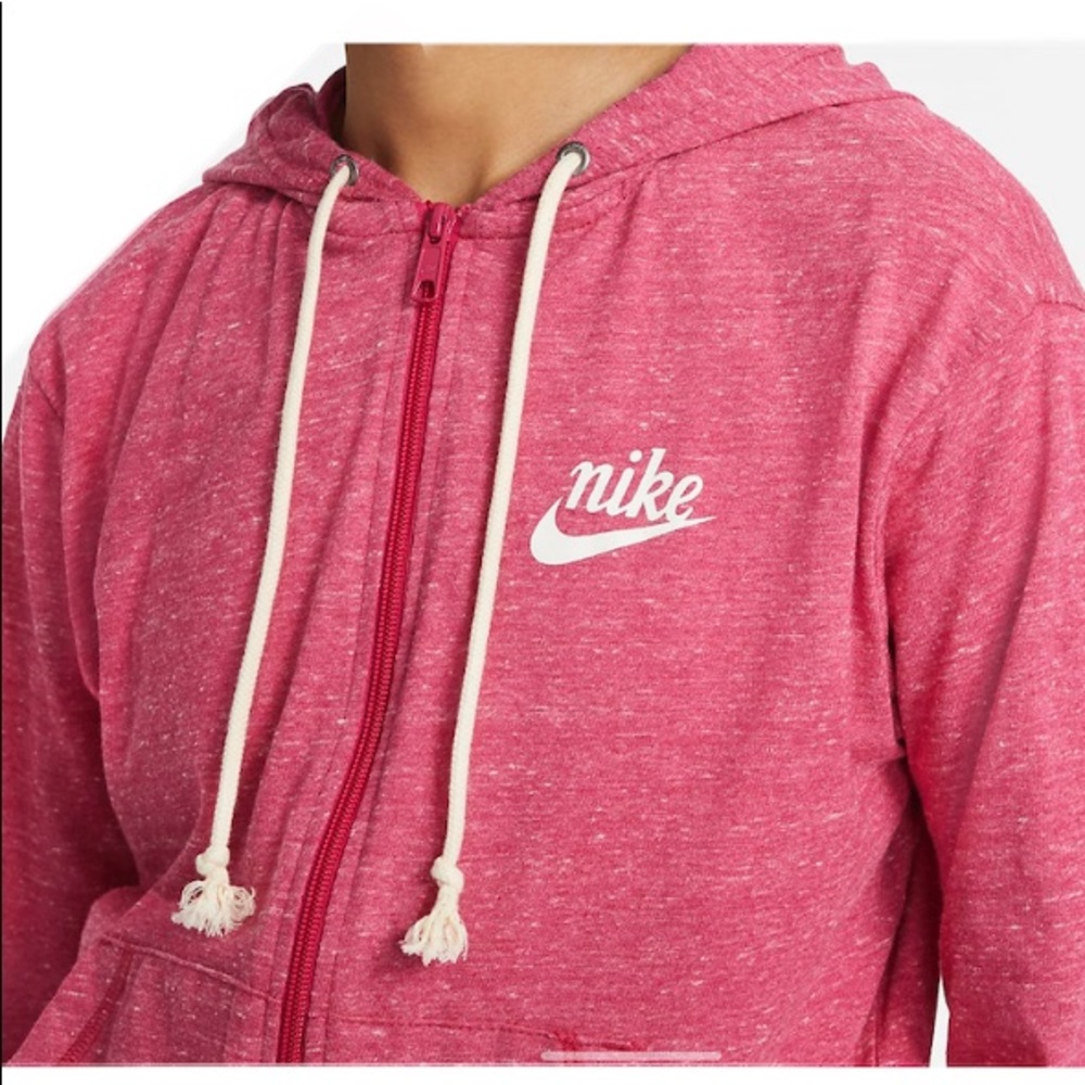 Girls Pink Hooded Sweatshirt Jacket
